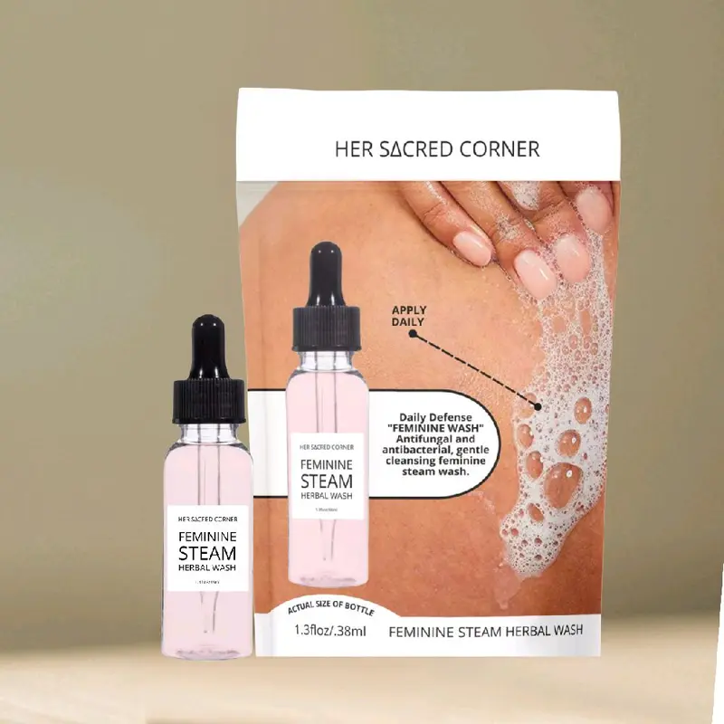 Organic Feminine Solid Herbal Steam Intimate Wash for Sensitive Adults - Rosemary & Lavender Aroma, Coconut, Olive, Mustard Seed, Castor, African Sacred Herbs, Witch Hazel, pH-Balanced, Antibacterial, Hydrating, Herbal Blend Comforts After Cleansing