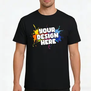 Custom Design Personalized T-shirt With Your Logo Short Sleeve Tee 100% Cotton Unisex T-Shirt