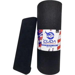 18" Wide BLACK - Boat Trailer Bunk Carpet