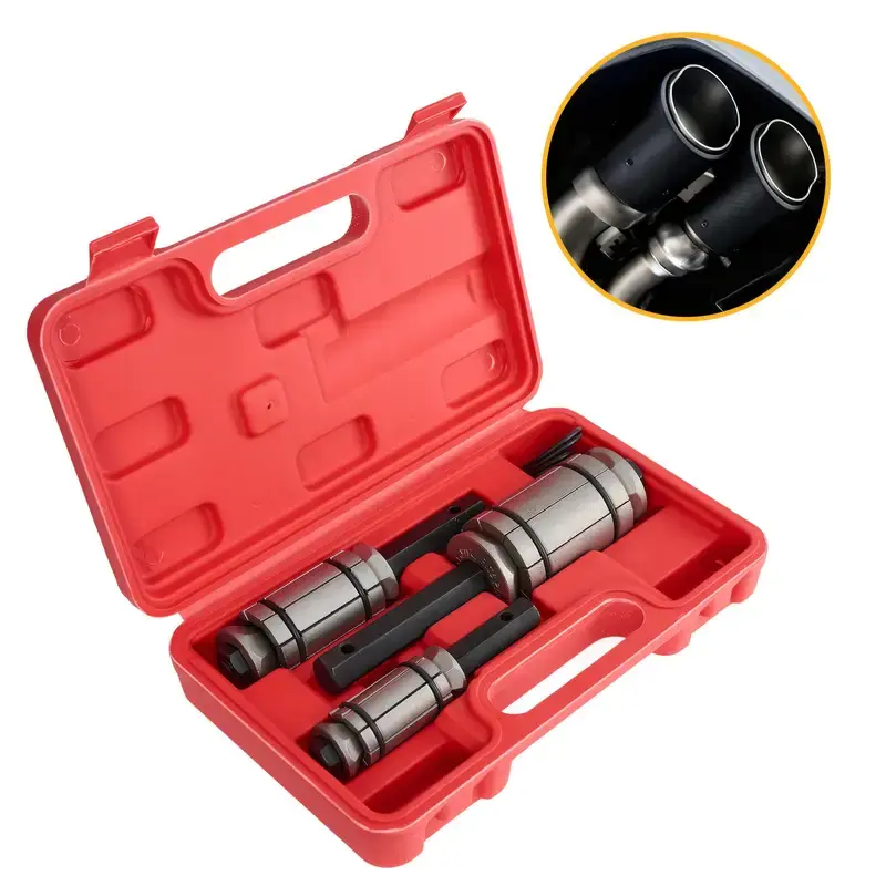 3-Piece Multi-Size Pipe Expander Tool Set, 1/18-in to 3-1/2-in Range, Hex Drive, Precision for Reshaping Pipes, Automotive & Motorcycle Car Repair Tire Fitting Tool