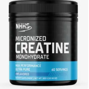 NHH's Micronized Creatine Monohydrate 60 Servings - Dietary Supplement for Maximum Performance, Ultra Pure, Unflavored - Healthcare Fitness Edible