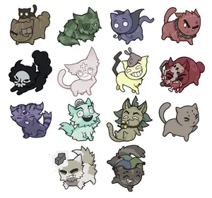 MEWGENICS Class Mini Boss ACRYLIC KEYCHAINS (PREORDER)