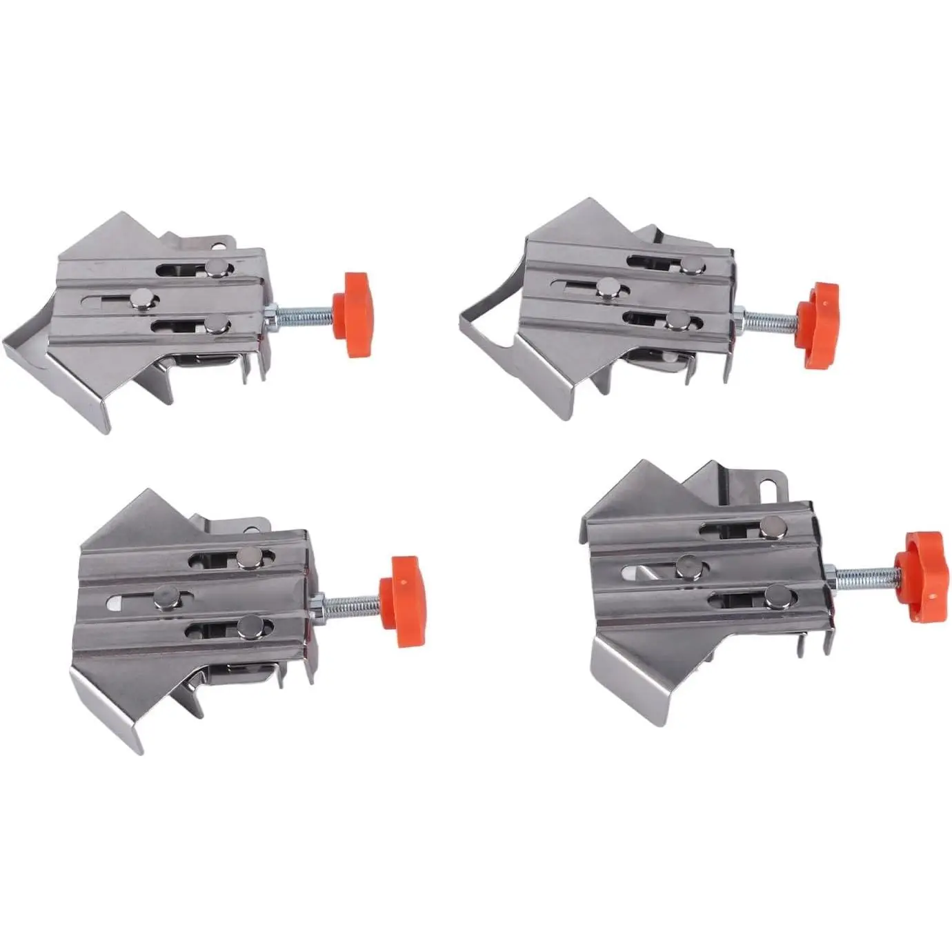 4 count 90  Right Angle Clamp Adjustable Swing Jaw for Woodworking Photo Frame and Furniture Assembly