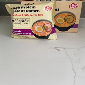 Healspot High Protein Instant Ramen, 6 Pack, 32g Plant-Based Protein, Non-Fried, Low Carb, Variety Pack or Single Flavors,back to school