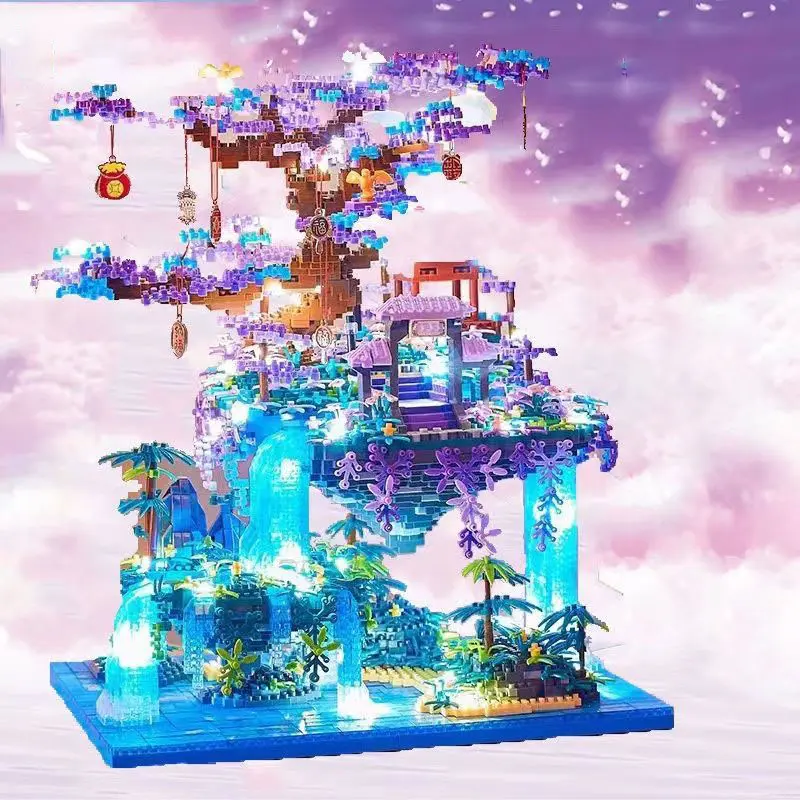 1466 Pieces Fairy Castle Creative Building Blocks, Perfect for Holidays, Birthdays, New Year Gifts, Abs Material, Mixed Color, Office Desk Decor