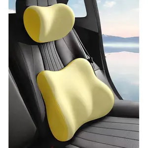 Car headrest and lumbar support for drivers, memory foam waist support for long-term sitting, car shoulder pillow, car accessories