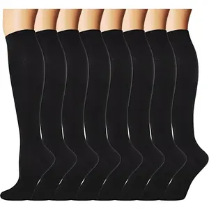 8 Pairs  Men Women  High Compression Stockings for  Support Socks