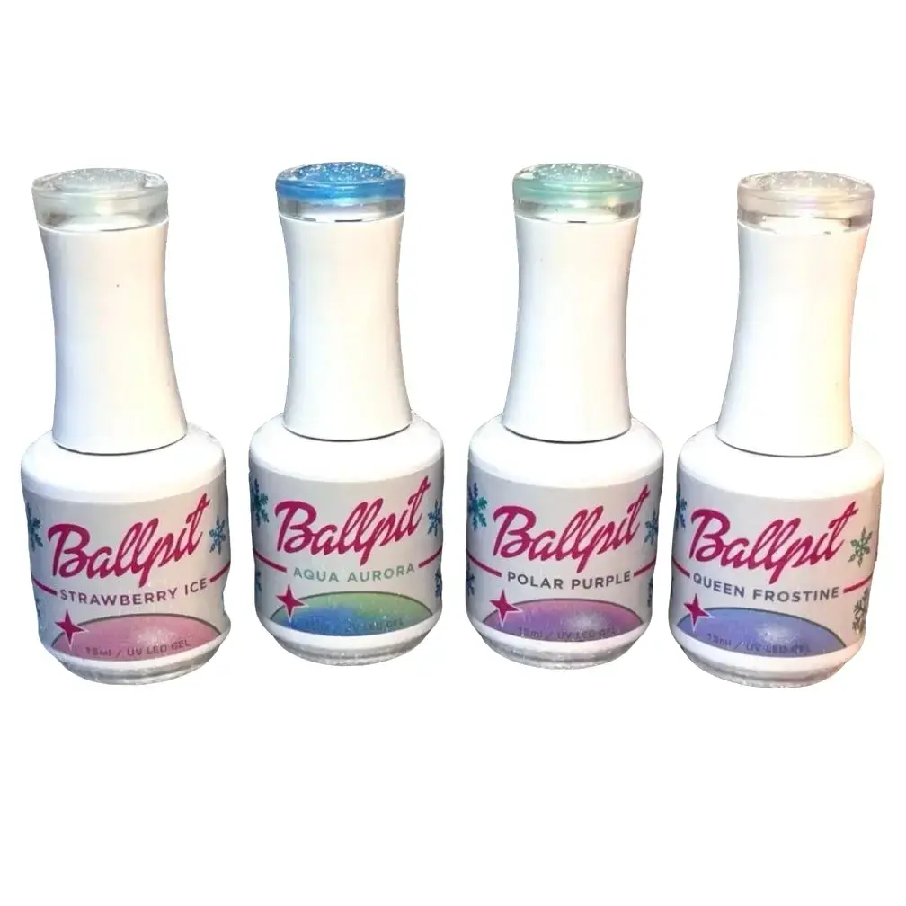 Rainbow Ice Bundle 4 Gel Collection Gel Soak Off LED Nail UV LED Lamp Summer Gel Polish Nail Art Manicure Salon DIY