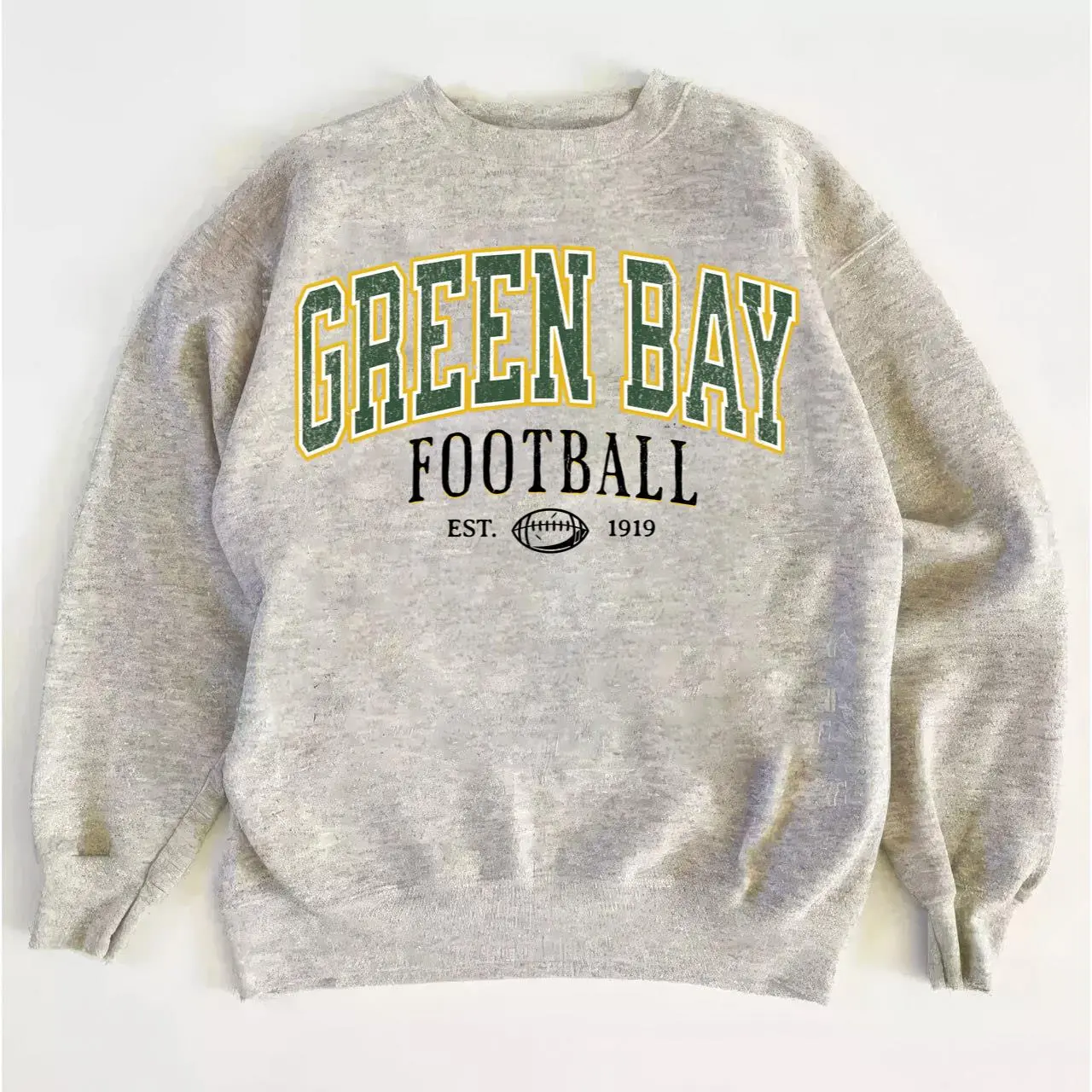 Packers Retro Football Sweatshirt, Vintage Crewneck Game Day Fan Shirt