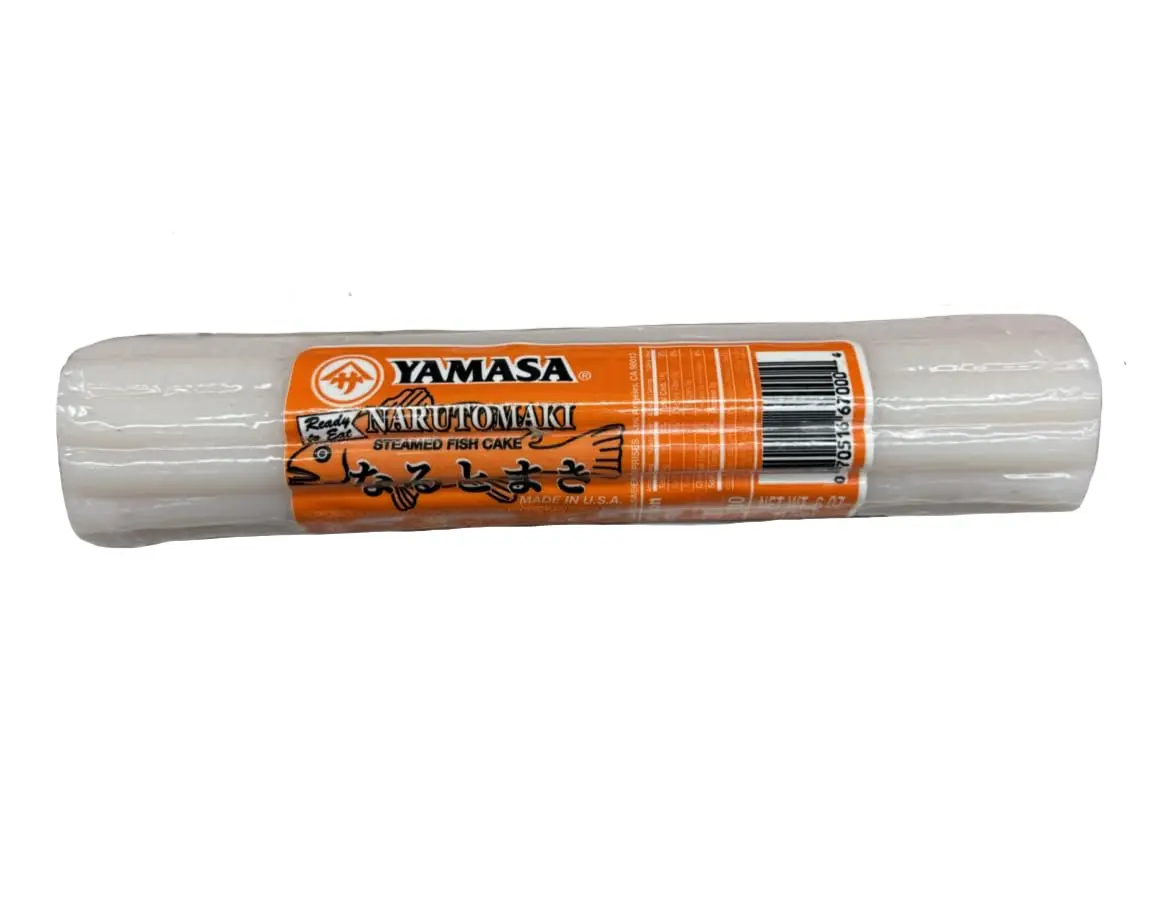Yamasa Narutomaki | Japanese Fish Cake | Premium Kamaboko Surimi for Ramen & Udon (Pack of 1, 6oz)