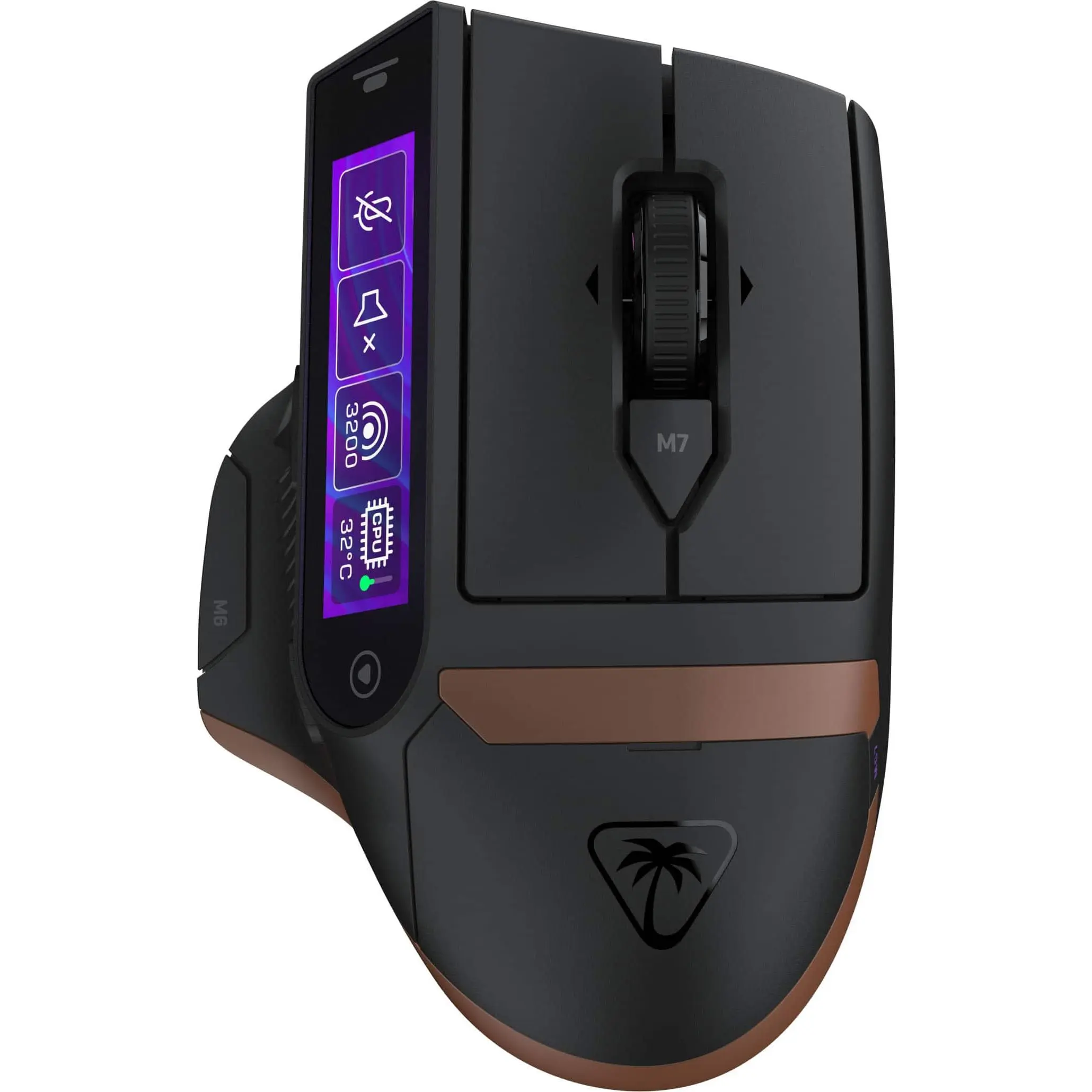 Turtle Beach - Command Series MC7 Advanced Wireless Touchscreen Optical Gaming Mouse for Windows 1011 PC - Wireless - Black
