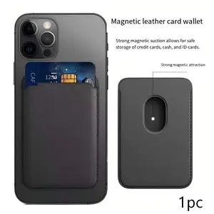 Magnetic Phone Card Holder, Ultra-Thin Wallet for iPhone and Android, Directly Attachable to Phone Case, Secure Storage, Fashionable Credit Card Organizer