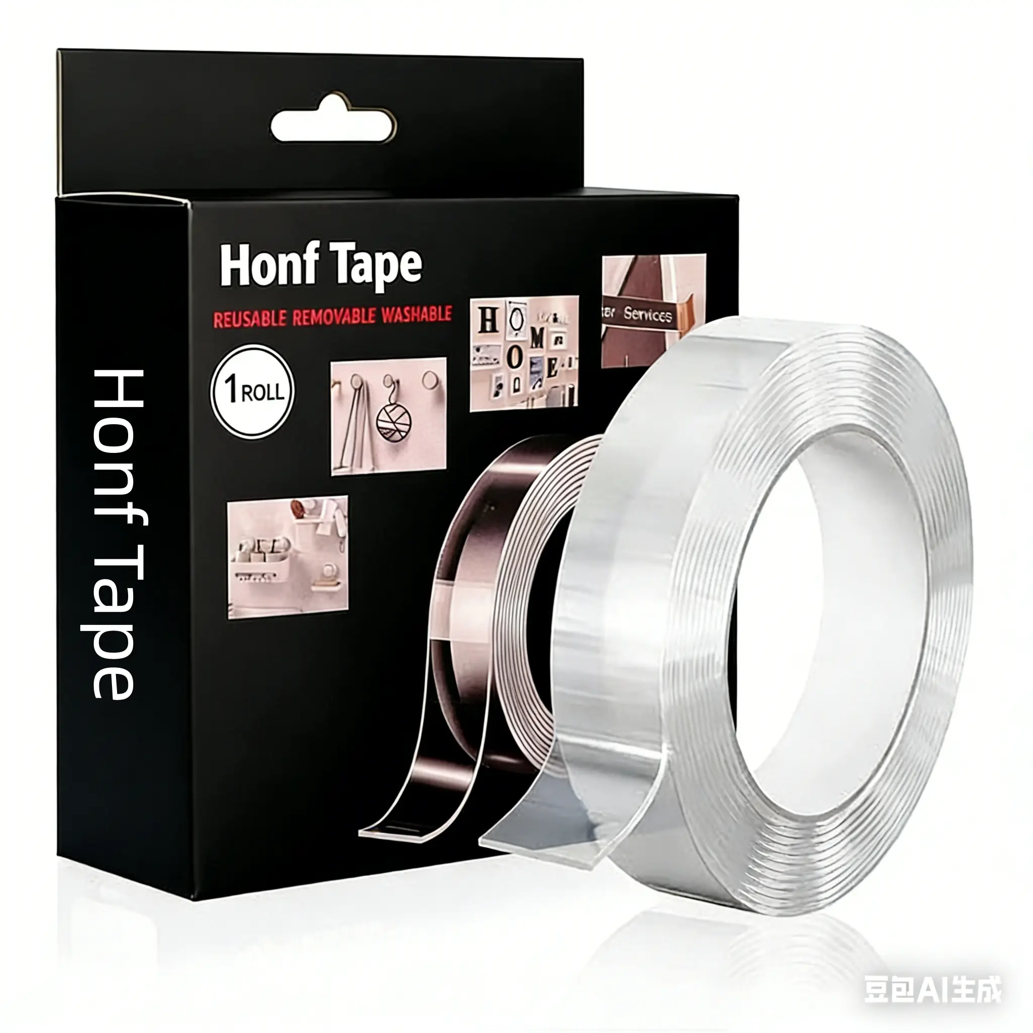 Reusable Nano Double-Sided Waterproof Adhesive Tape - 1 Piece No-Residue Tape for Home Supplies, Photo Wall Decor
