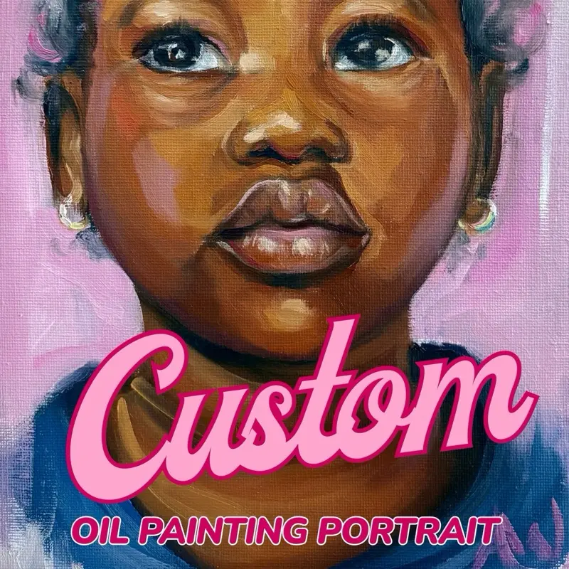 Hand-Painted Oil Portrait Commission (9x12 or 11x14)