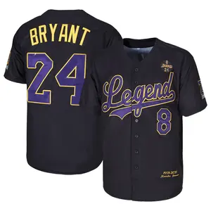 Men's #8-24 Bryant Legend Forever 1996-2016 Baseball Jersey，Letter Embroidery Baseball Clothing，Fan Commemorative Gift