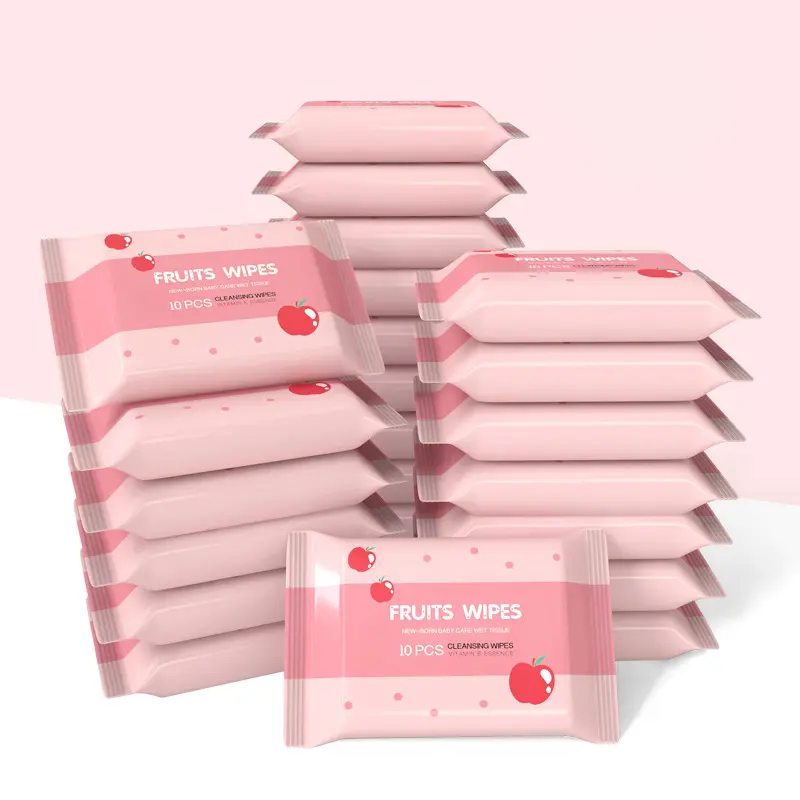 Infant cleansing wipes (baby products), 99% water content, fragrance-free, alcohol-free, suitable for sensitive skin