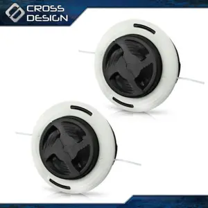 CROSSDESIGN 2pcs C26-2 Trimmer Head Dual Line Bump Feed Cutting Head Replacement Fit For Auto Cut Stihl Fs 55 56 70 91 94 111