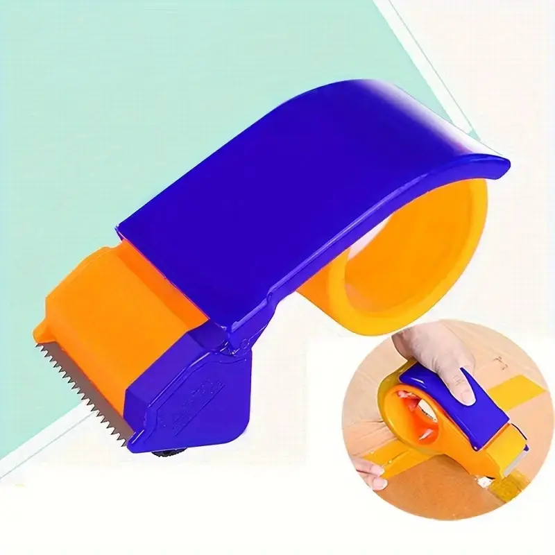 1 piece of ergonomic heavy-duty tape dispenser - lightweight handheld design, ideal for transportation and sealing