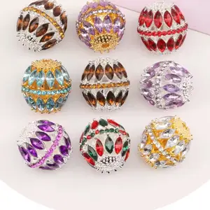 Cordial design 20pcs fancy beads 17x18mm rhinestone handmade jewelry making components for projects & craft Supplies