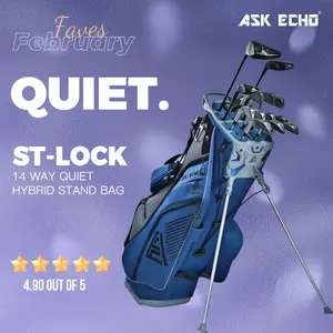 Ask Echo Golf 2025 ST-LOCK Mecha 14 Way Dividers Soundless Stand Bag / NavyGrey