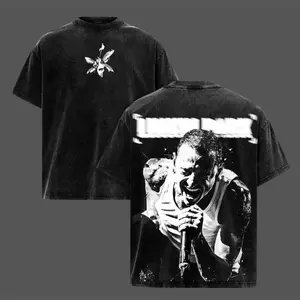 Chester Bennington Legacy Tee – Vintage Acid Wash Heavy Cotton Oversize Unisex Rock Band T-Shirt, Sweatshirt & Hoodie, Retro Y2K Nu Metal Streetwear Top, Linkin'n Parks Music Merch for Fans, 2000s Tour Collector Merch