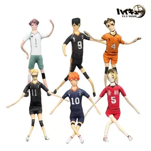 Anime Haikyuu Hinata Shoyo Kozume Kenma Cosplay Cotton Doll Iron Wire Skeleton Twistable Abstract Cartoon Figure Funny Dolls