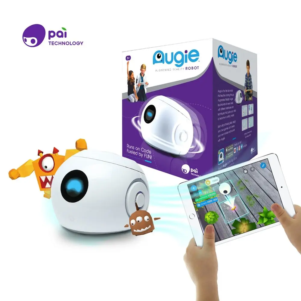 Pai Technology Augie Smart Robot - Augmented Reality, Coding Learning Tool for Science & Technology Education