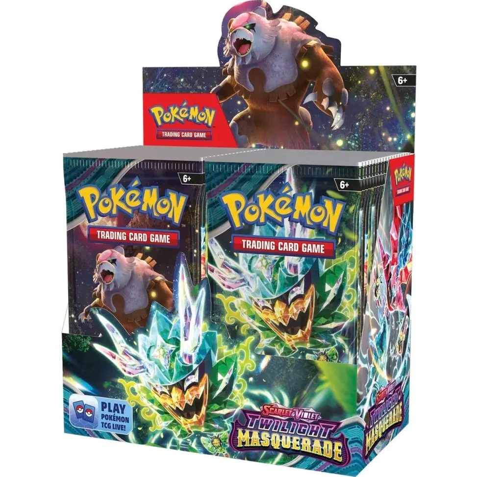 Pokémon Twilight Masquerade Trading Card Booster Box, Collectible Non-Sports Trading Card Accessory (sv06: twilight masquerade)