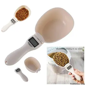 High-Precision LCD Digital Pet Food Scale, Portable Electronic Weighing Tool with Measuring Spoon for Dog-Cat Feeding, Multifunctional Digital Display Kitchen Scale to Measure Home Cooking Needs