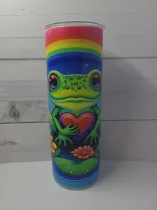20 oz Skinny Rainbow Frog