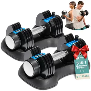 Adjustable 25lb Dumbells - Home Gym Training adjustable dumbbells
