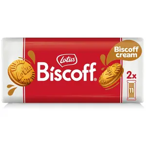 Lotus Biscoff Sandwich Cookies, Vanilla, 22 Cookies per pack, 7.76 Ounce