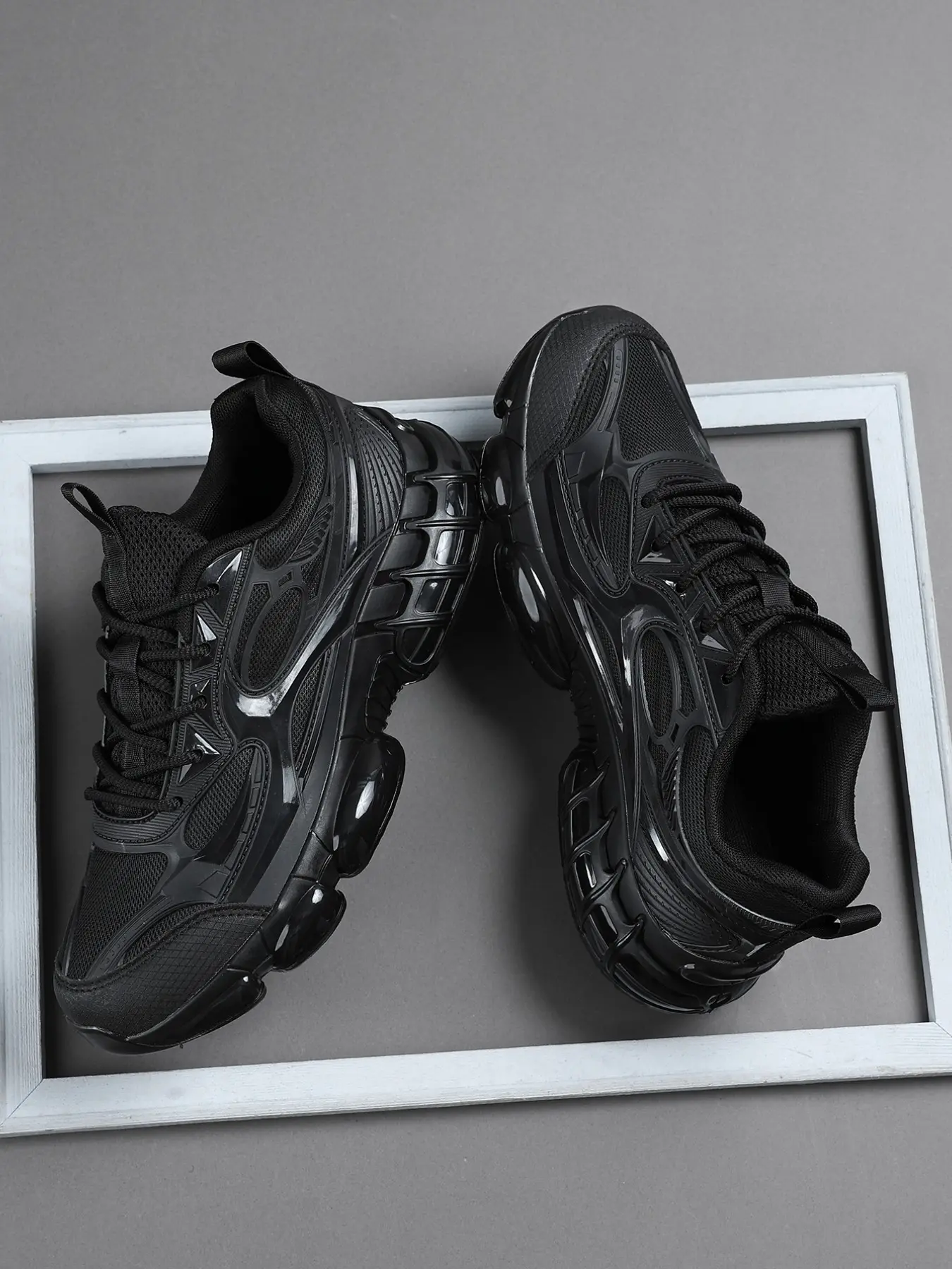 Men's All- Air Cushion Sneakers, Sports Shoes, Athletic Shoes, Breathable Mesh, Sporty Style, PU Leather Upper, Tpu Sole, Ideal for Hiking, Fitness, Outdoor Activities, Hiking Trainer Shoes