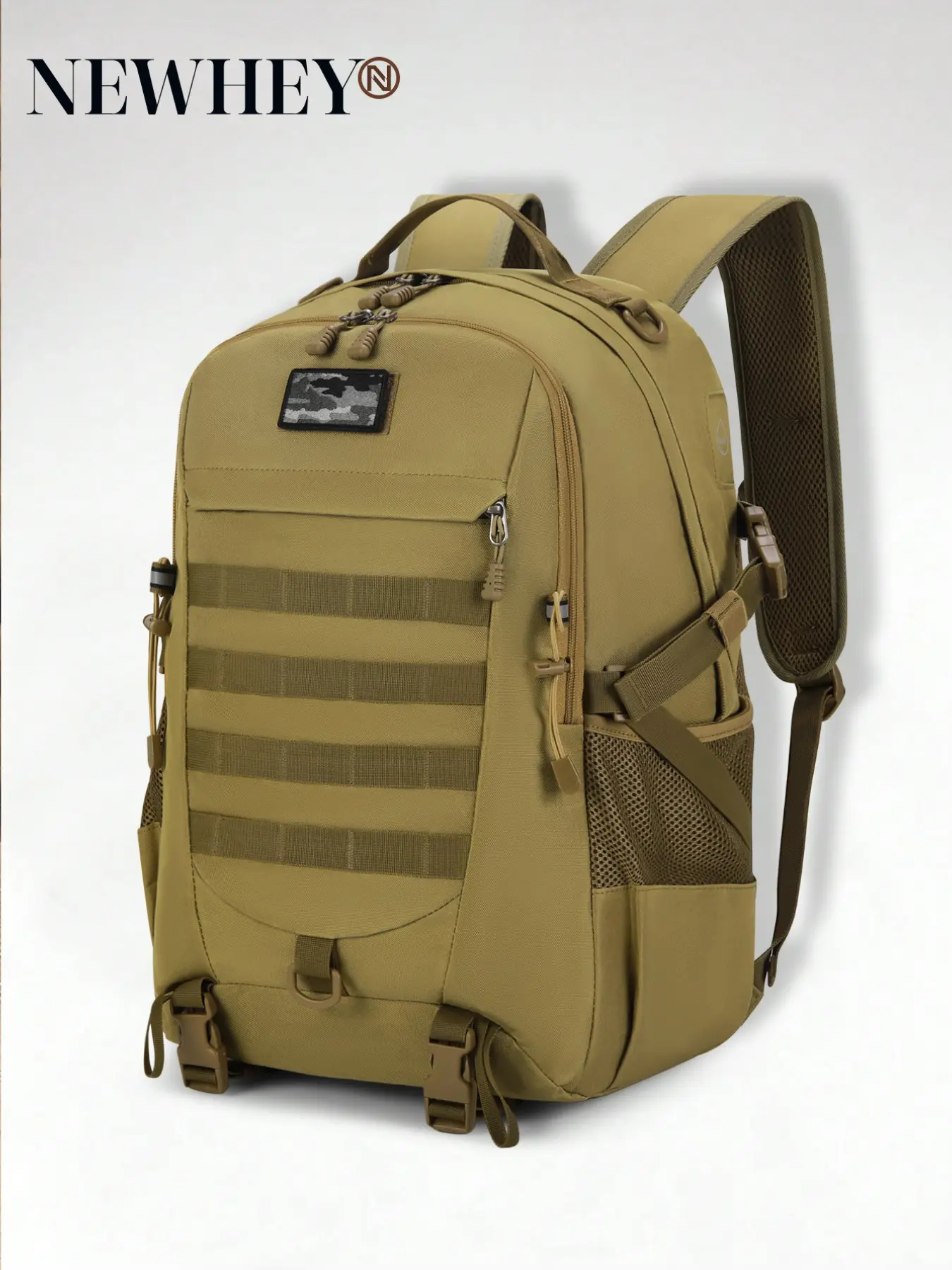Tactical Military Backpack 43L, Waterproof Hiking Camping Backpack, Large Army Molle Rucksack, Survival Outdoor Daypack, Hiking Trekking Rucksack, Durable Outdoor Rucksack