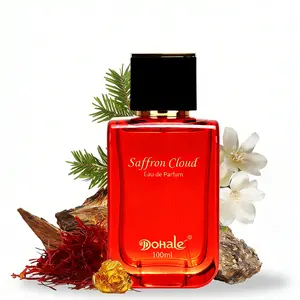 Dohale Saffron Cloud Eau de Parfum - Inspired by the Iconic Saffron, Amberwood ＆ Jasmine Scent - Long Lasting Spray for Women and Men (Unisex), Luxury Perfume Gift 100 ml | 3.4 fl. oz.