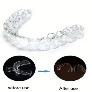 Transparent Invisible Braces Aligner, Easy Teeth Alignment Solution, Discreet Dental Correction Device, Improve Smile Naturally
