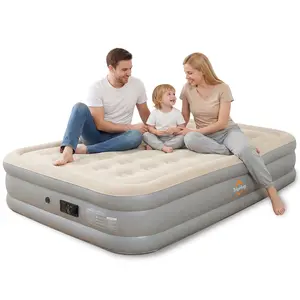 Queen Air Mattress with Built-in Pump | 9” & 16” Options | Fast Inflate, 650lbs Support, Portable & Comfortable Air Bed for Home, Guests & Camping