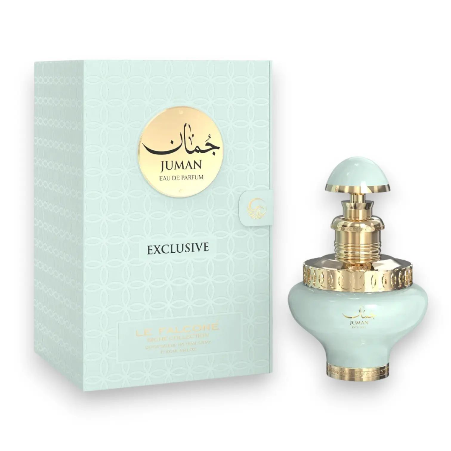 Le Falcone | Juman | Exclusive | Women's Fragrance | 100 ML - 3.4 OZ | Eau De Parfum | Champagne Rose - Peach Blossom & White Musk