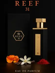 Reef 31 Luxury Unisex Perfume – Eau de Parfum 100ml | Notes of Saffron, Amber & Sweet Vanilla | Rich, Creamy & Long-Lasting Fragrance | Premium Signature Scent by Reef Perfumes