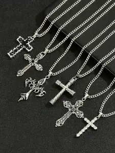 The trendy and fashionable Gothic Cross pendant necklace comes in a variety of styles, suitable for daily wear, vacation dates, and other occasions. It is also a surprising and exquisite small gift.