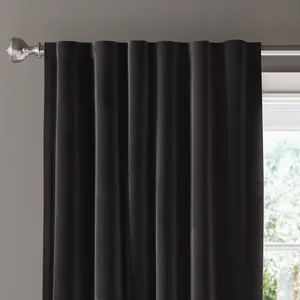 1pc Velvet Blackout Window Curtain Panel - Threshold 1pc Velvet Blackout Window Curtain Panel - Threshold