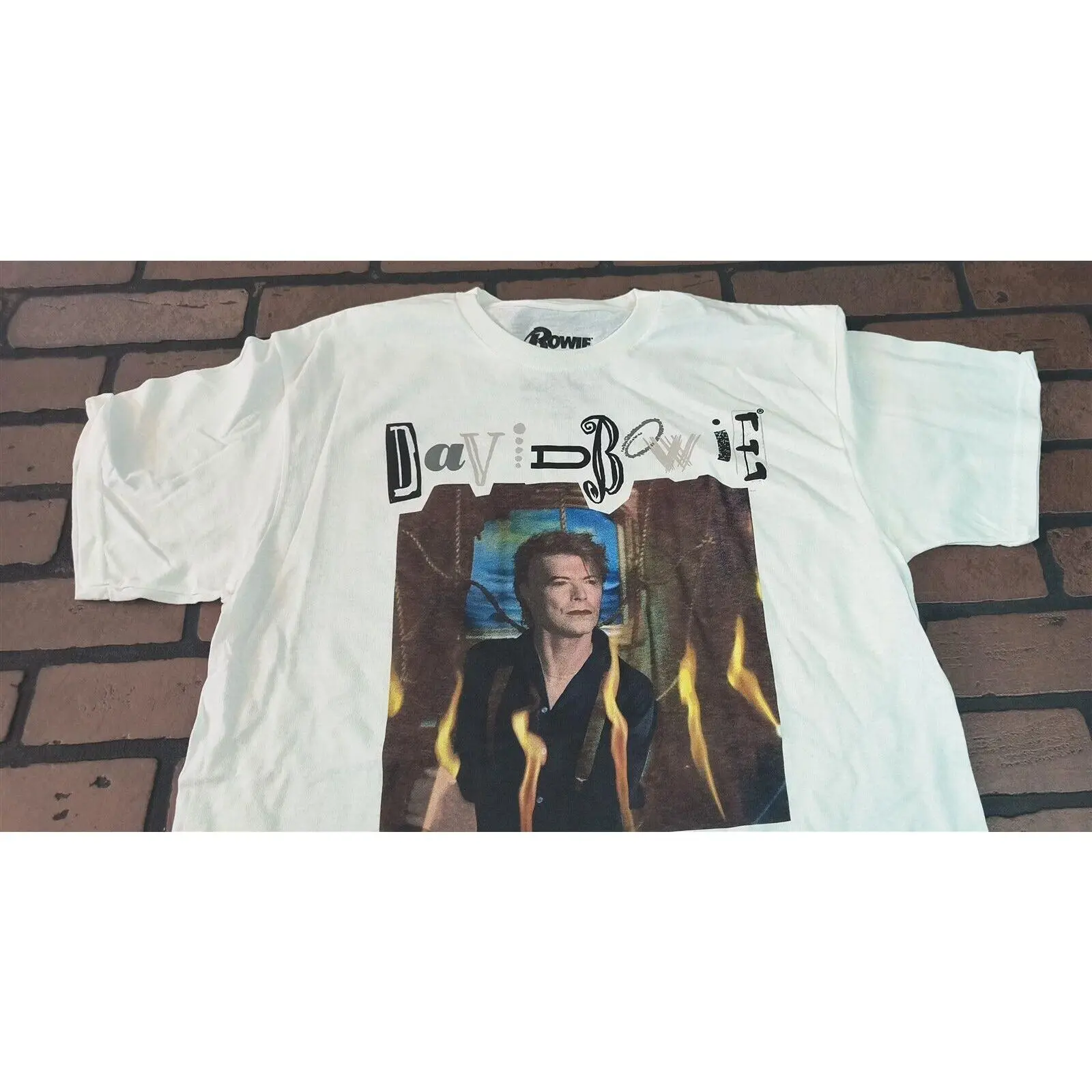 DAVID BOWIE - Retro White T-shirt ~Never Worn~ S M L XL, Graphic T Shirts