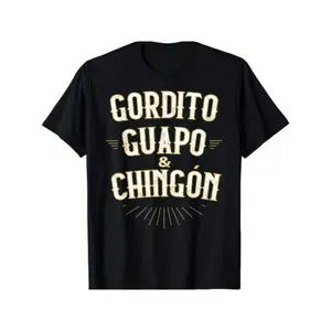 Men's Short-Sleeve Round Neck T-Shirt - Menswear Funny Mexican Print Top for Chubby Men, Casual Summer Athletic Foldable Shortsleeve Casual T-Shirts