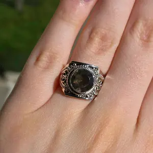 Smoky Quartz Sterling Silver Ring