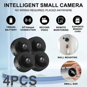 Smart Wireless Camera Set of 4, Remote Viewing Via Mobile APP, Real-Time Monitoring, Home Security Assistant, Wireless Surveillance Cameras, Wifi Wireless Camera