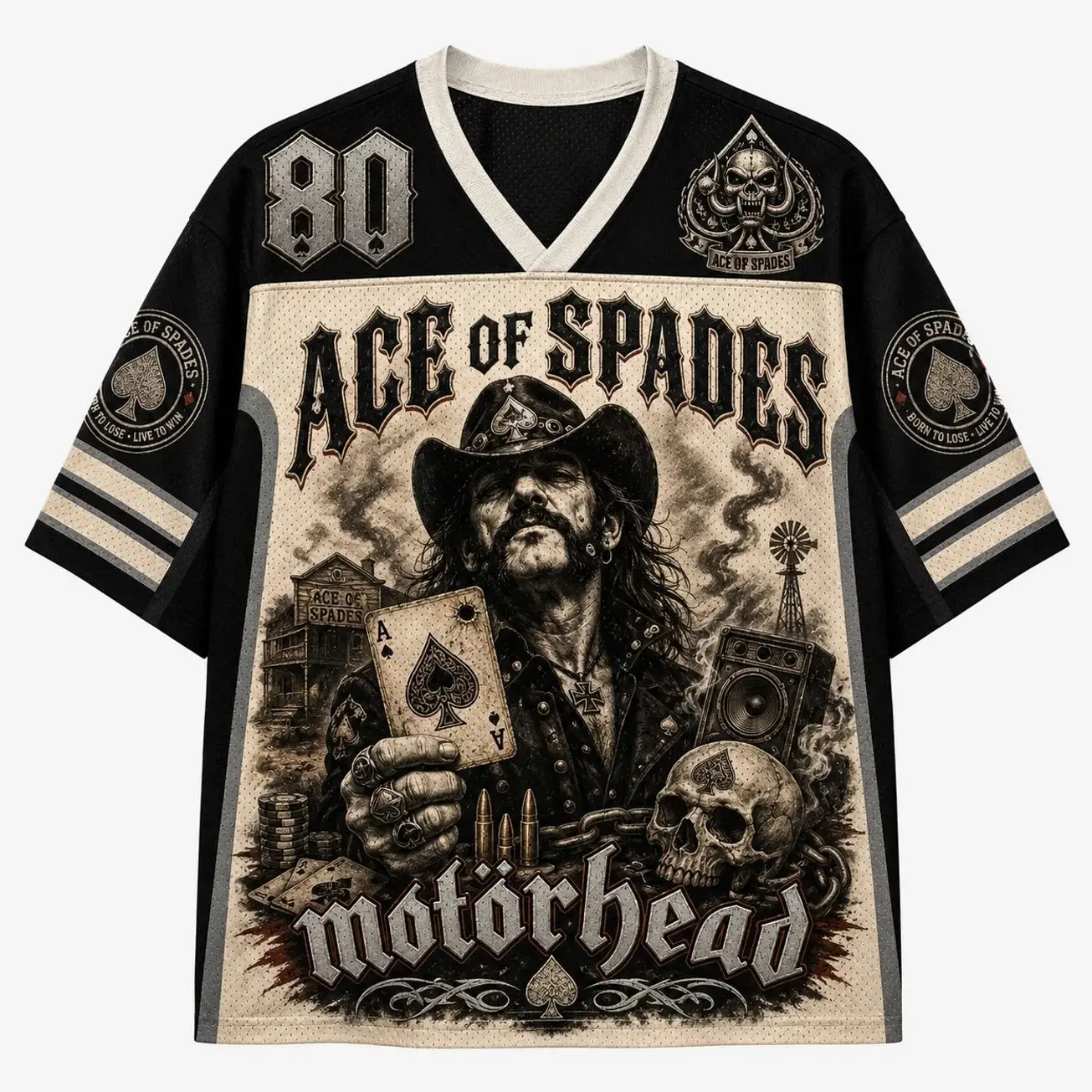 Motörhead Ace of Spades Song Jersey Shirts S1W