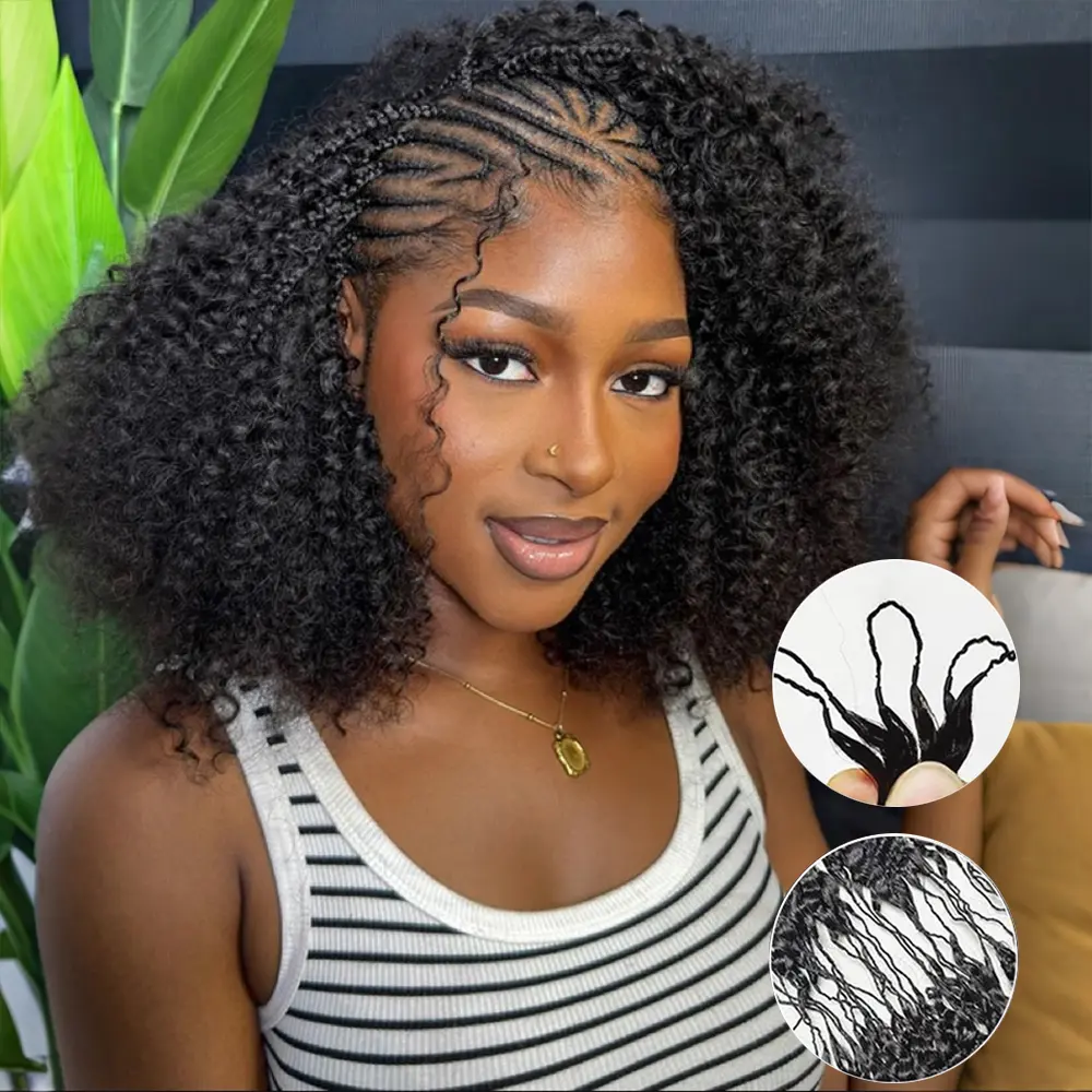 [New Specials] STERLY Crochet Extensions Human Hair Curly Pre-Separated 50g per Pack 45-50 Strands per Pack Knotless Boho Braids 4-5 Packs for Full Head Multiple Curly & Wave Textures Wig with Crochet Hook #tiktokshopsummersale