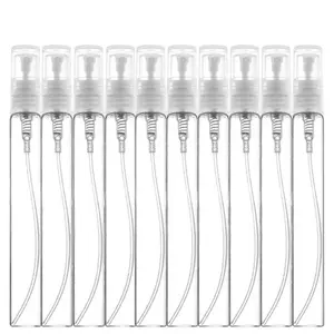 Clear Mini Compact Perfume Glass Bottle, Empty Cosmetics Small Refillable Sample Perfume Atomizer Bottles, Makeup Tools for Women