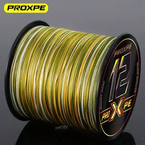 Proxpe 12 Strand 500m Fishing Braided Line, 25LB/30LB/45Lb/54LB/65LB Test, Japanese Pe Line for Carp Fishing, Freshwater Saltwater Fishing Gear Accessories