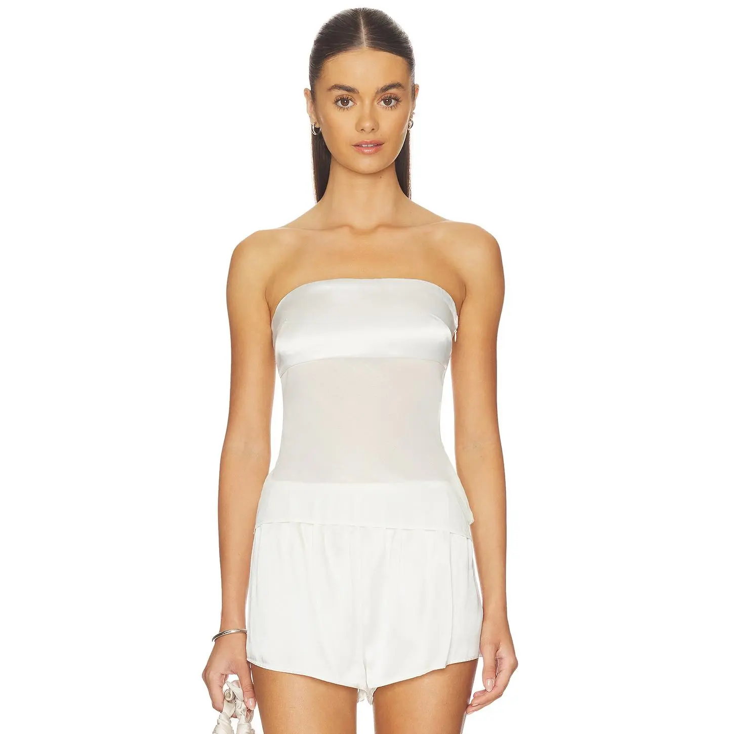 superdown Ryliana Strapless Top in Ivory